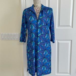 Katherine Way Doral Dress Whirl Around Purple Periwinkle - M